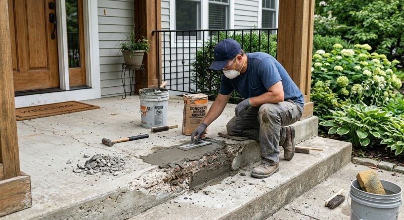 Patio Concrete Repair in Miami Dade County, FL